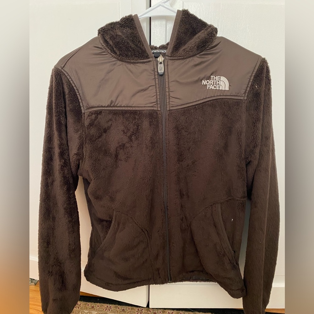Womens Brown North Face Jacket with Hood